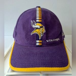 MINNESOTA VIKINGS Logo Athletic ProLine Strapback Hat Cap Zipper Design Vintage